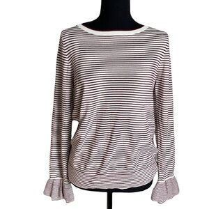 Loft Women’s Long Sleeve Ruffle Cuff Sweater Size  Medium
